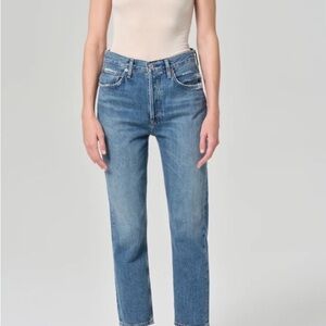 Agolde Riley high waisted crop Jean